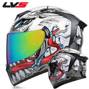 Motorcycle Helmet Double Lens Full Face DOT Racing Helmet unisex