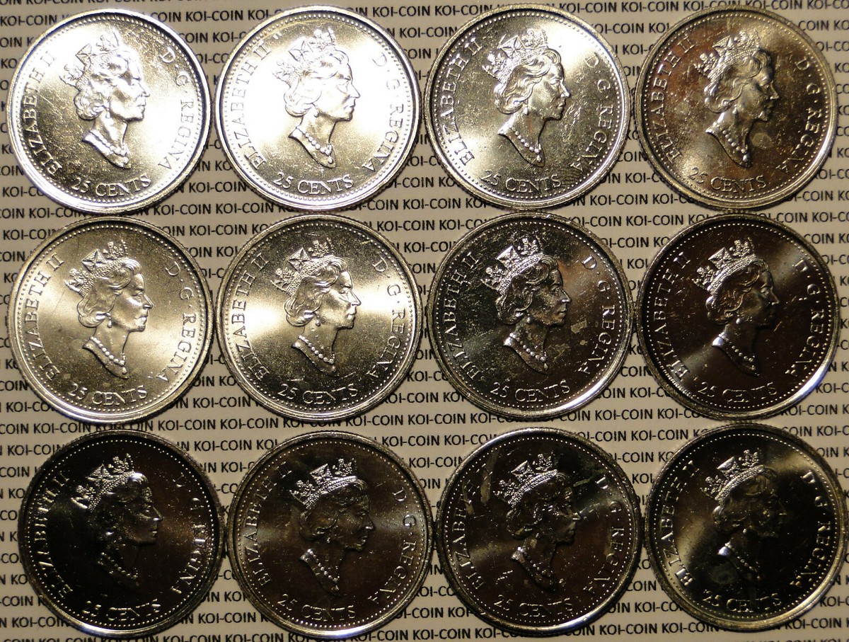 その他 BRILLIANT UNCIRCULATED COIN COLLECTION BU Brilliant Uncirculated Canada 2021 6 coin set: $2, $1