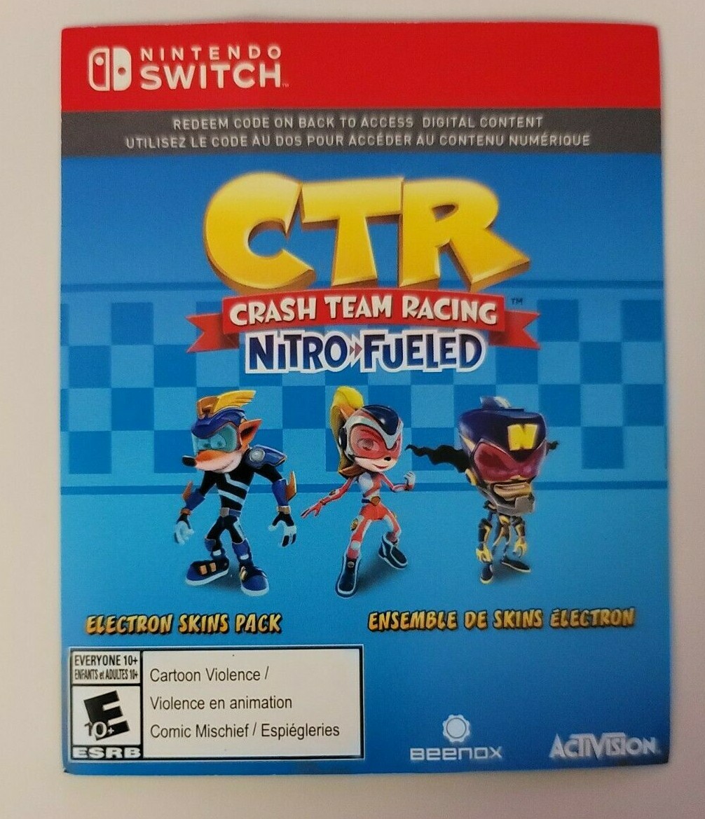 Crash Team Racing DLC CTR Nitro Fueled Preorder Bonus Nintendo
