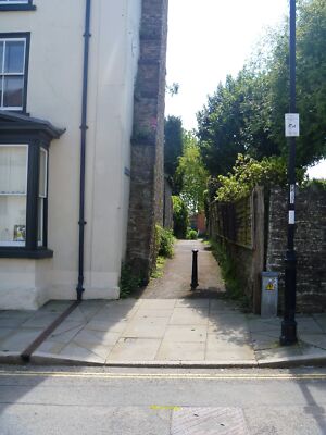 Foto 6x4 Presteigne verfügt über [5] Diese Gasse, die von Broad Street 2021 verläuft