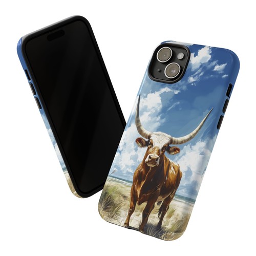 Bull Horns Blue Sky - Phone Ink Cover Case for iPhone, Galaxy, Pixel - 第 47/281 張圖片