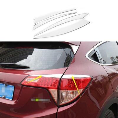 Rear Tail Light Fit for Honda HR-V Vezel Steel Chrome Lamp Strip Trim 2016-2020