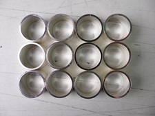BSF Silverplated 90g Midcentury 12 Papierservietten Ringe 2x2cm P-1719