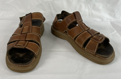 Dr. Martens Men\'s Brown Leather Sandals- Size 11 s-l400.jpg main image 4