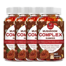 Mushroom Extract Complex Gummies Lions Mane Chaga Reishi Focus Memory Immunity