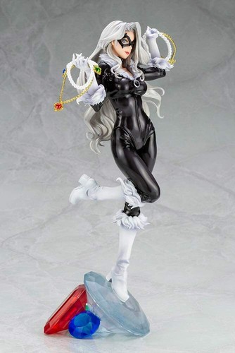 NEW KOTOBUKIYA MARVEL UNIVERSE Black Cat Steals Your Heart 1/7 scale Figure - Picture 13 of 13
