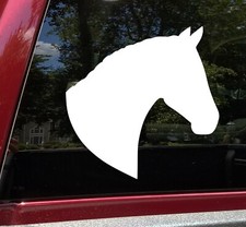 Horse Head Silhouette Vinyl Decal V1  Profile Majestic Equine  Die Cut Sticker