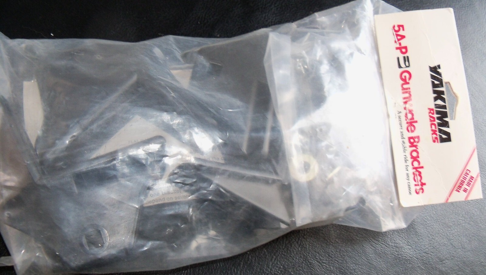 NOS 4 Yakima Gunwale LoadStop Brackets 5AP Canoe Roof Rack Mount