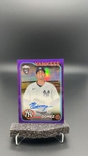 2024 Topps Chrome Update Yoendrys Gomez RC Auto Purple Refractor /250 #3207 LC