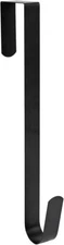 Sattiyrch 12" Wreath Hanger for Front Door,Metal Over The Door Single Black 