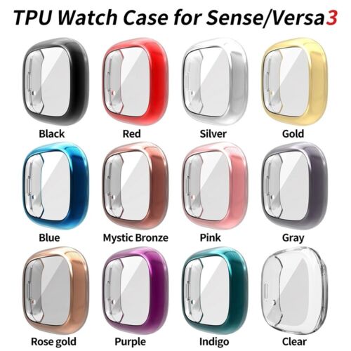 Protective Case For Fitbit Versa 3 /Sense Screen Protector Bumper TPU Full Cover - 第 1/24 張圖片