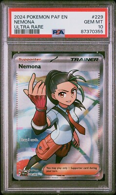 2024 Nemona Pokémon: Paldean Fates #229 Ultra Rare Full Art Holo