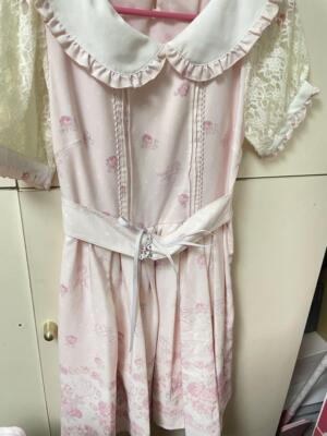 🌸Liz Lisa One Piece Pink Ribbon Floral Pattern🌸JAPAN