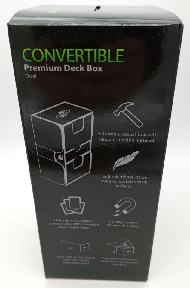 Legion Blackfire Convertible Doble Cubierta Caja Magnética - VERDE Foto 4 de 4