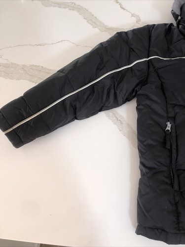 Free Tech youth Small S/S Winter Ski jacket coat hooded soft warm full Black - Picture 4 of 11