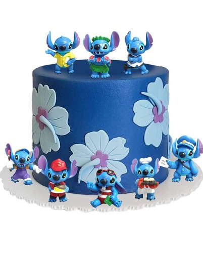 Lilo And Stitch Model 8Pcs/Pack Action Figure Cake Topper Doll Kids Toys Gifts - Picture 2 of 4