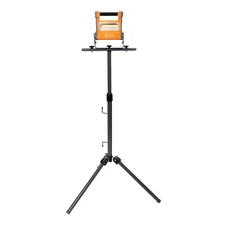 Helios Portable LED Rechargeable 1800 Lumen Work Light with 4ft Stand+flashlight