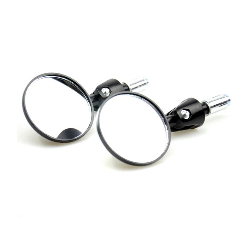Espejos retrovisores laterales con extremo de manillar CNC de 7/8" para Yamaha Kawasaki Foto 3 de 4