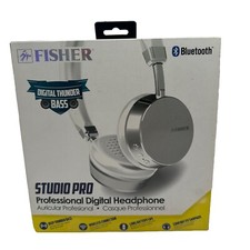 Fisher Studio Pro Digital Bluetooth Headphones Model: FBHP300 White