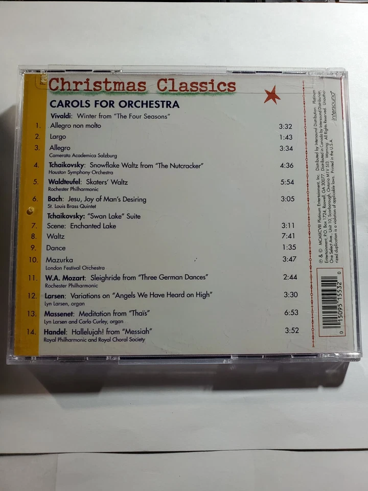 Christmas Classics- Carols for Orchestra - Intersound - Like New - CD5 Foto 2 de 2