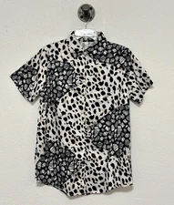 Shein women's button shirt size Large Animal print NWOT