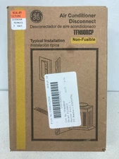 GE Air Conditioner Disconnect within Steel Enclosure. 60 Amps. 240 Volts.