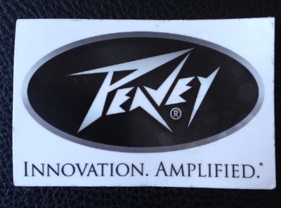 PEAVEY Aufkleber LOGO ''Innovation Amplified'' NEU Sammlerstück Durchsichtig