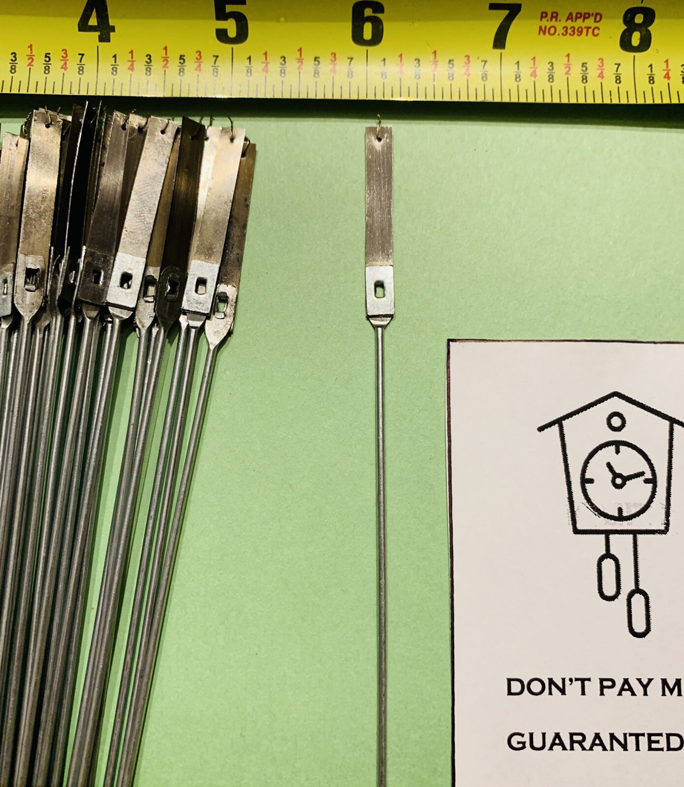 Antique Clock Suspension Spring . 10” 50 Pieces New Old Style. (W.H