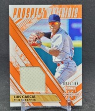 2019 Panini Elite Extra Edition Prospect Materials Orange /199 Luis Garcia