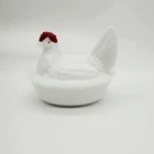 Vintage Westmoreland Split Tail Hen on Nest
