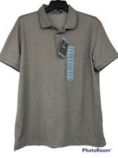 Member's Mark Men's Stretch Cotton Pique Polo Large Gray