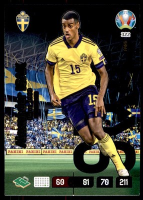 Panini Euro 2020 Adrenalyn XL - Alexander Isak Sweden FANS - Wonderkid No. 322 | eBay