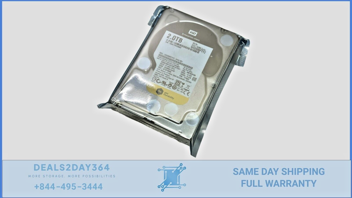 Western Digital RE WD2000FYYZ 2TB 7200RPM Internal HDD for Western Digital RE WD2000FYYZ 2TB 7200RPM Internal HDD for