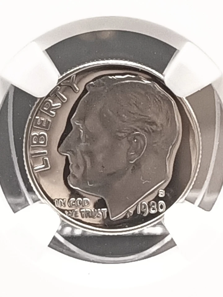 Ultra Cameo 1980-S Proof 10C Roosevelt Dime ~ Graded NGC PF 70 ~ TOP POP! - Image 3 of 4