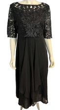 Just Fashion Now Women's Evening Maxi Dress Black Size L NWT