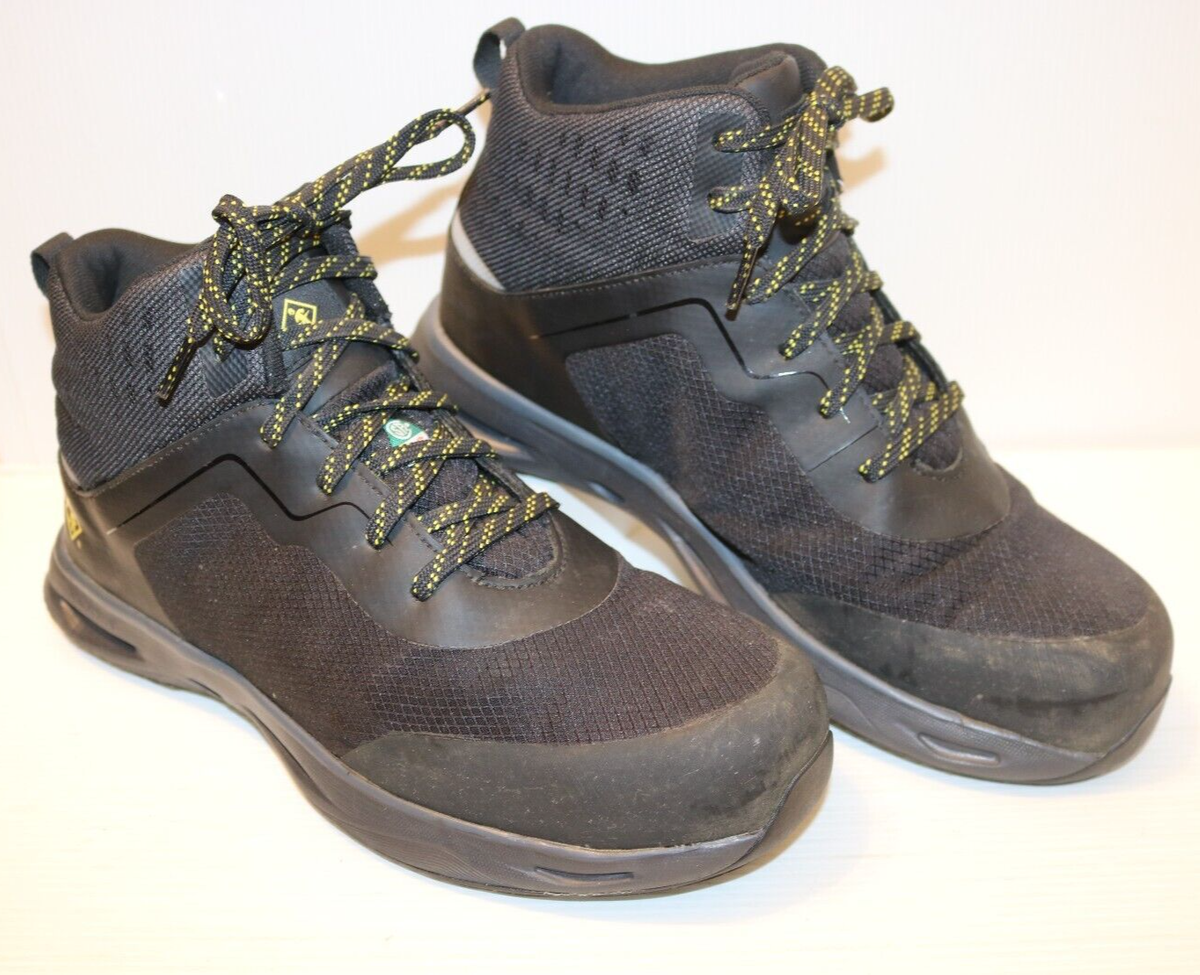 TERRA Men Lites Mid Nano Composite Toe Athletic Safety Work Black