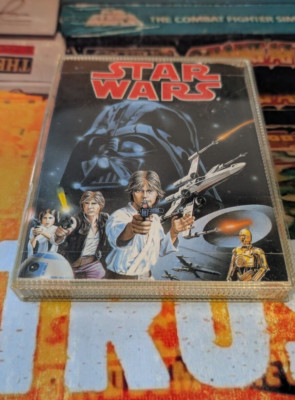 Star Wars (Domark 1987) Commodore C 64 (Tape, Manual, Box) works 8-bit classic