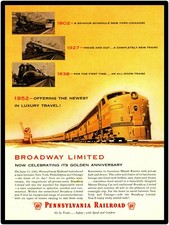 Pennsylvania Railroad Broadway NEW Metal Sign 24" x 30" USA STEEL XL Size - 7 lb