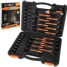 LOZAGU 33PCS Magnetic Nut Driver Set with Handle 6 Inch Long Nut Driver Set