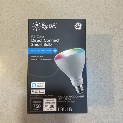 C By GE Full Color Direct Connect Smart Bulb, Model CLEDR309CD1-1P