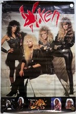 Vintage Vixen Hair Metal Concert Poster 1988 24X36