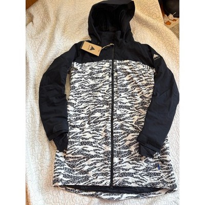 Burton Women's Prowess 2.0 JK Ski Snowboard Jacket Zebra Print Black White XS