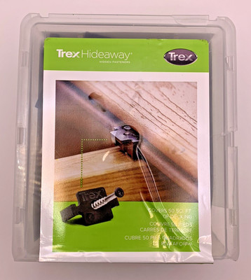 Trex Hideaway Universal Hidden Fastener Combo Pack 50 Sq Ft Coverage QTY 90 New