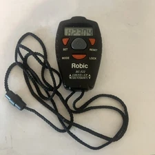 Robic SC-522 Digital Count-Up and Countdown Handheld Timer Black