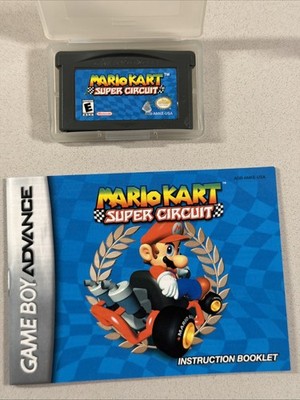 Mario Kart Super Circuit - Nintendo Game Boy Advance - Tested Authentic w Manual