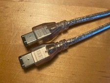 6-Pin Male to 6-Pin Male IEEE-1394a 3ft Firewire-400 Cable, Silver
