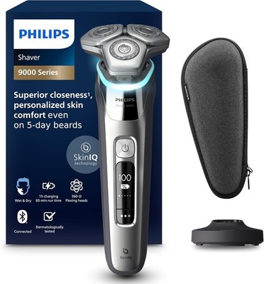 Philips Shaver Series 9000 - Elektrischer Nass- und Trockenrasierer für Herren S9975/35