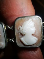 Antikes Kameearmband Muschelkamee