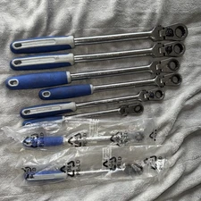 8 pc 12-Point SAE Locking Flex-Head Ratcheting Box Wrench Set (5/16-3/4")