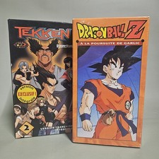 LOT DE 2 CASSETTES VHS TEKKEN ET DRAGON BALL Z / MANGA / VINTAGE 